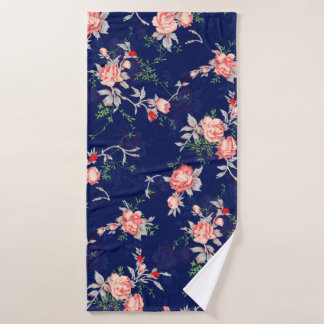naadloze bloem, abstract, bloemkolf, rugg badhanddoek