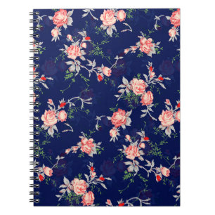 naadloze bloem, abstract, bloemkolf, rugg notitieboek