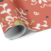 Naadloze bloem folk kleurrijke bloemen cadeaupapier (Rol Hoek)