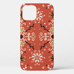 Naadloze bloem folk kleurrijke bloemen Case-Mate iPhone case