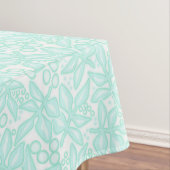 Naadloze bloem groene bloemen bladeren met elastis tafelkleed (Voorbeeld)