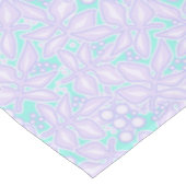 Naadloze bloemen, bloemen, blad blauw met tafelkleed (Gekanteld)