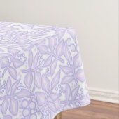 Naadloze bloemen bloemen kant wit tafelkleed (Voorbeeld)