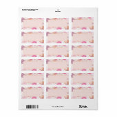 Naadloze bloemen etiket (Full Sheet)