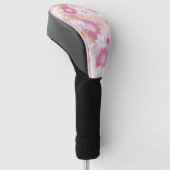 Naadloze bloemen golfheadcover (Schuin)
