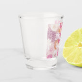 Naadloze bloemen shot glas (Links)