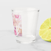 Naadloze bloemen shot glas (Rechts)