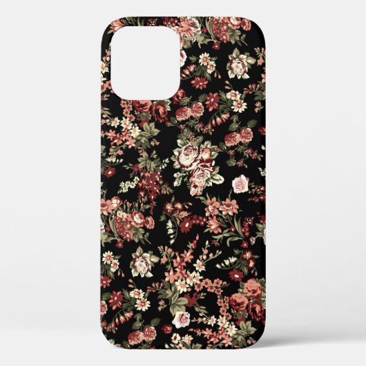Naadloze bloemenachtergrond: bloemenpatroon. Case-Mate iPhone case (Achterkant)