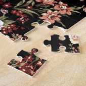 Naadloze bloemenachtergrond: bloemenpatroon. legpuzzel (Zijkant)