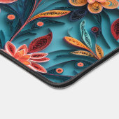 Naadloze bloemenpapier patroon Desk Mat (Hoek)