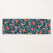 Naadloze bloemenpapier patroon Yoga Mat (Voorkant (horizontaal))