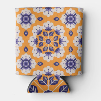 Naadloze bloemige Vintage: tijdloze schoonheid. Blikjeskoeler