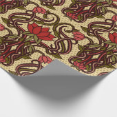 Naadloze bloemkool in nieuwe stijl, Vi Cadeaupapier (Hoek)