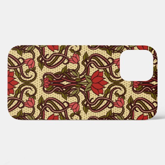 Naadloze bloemkool in nieuwe stijl, Vi Case-Mate iPhone Case (Achterkant (horizontaal))