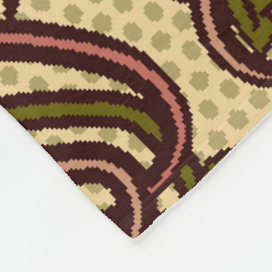 Naadloze bloemkool in nieuwe stijl, Vi Fleece Deken (Hoek)