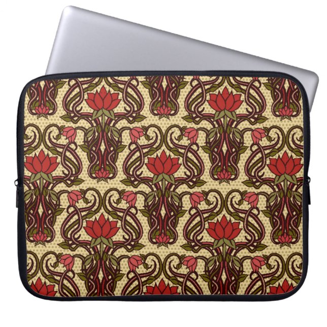 Naadloze bloemkool in nieuwe stijl, Vi Laptop Sleeve (Voorkant)