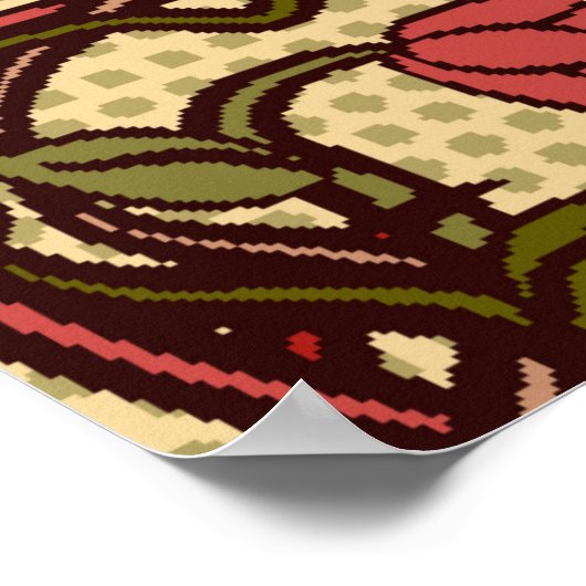 Naadloze bloemkool in nieuwe stijl, Vi Poster (Hoek)