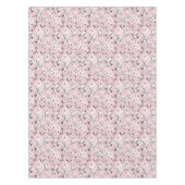 Naadloze bloesbloemen bladeren vertakt tafelkleed (Voorkant)