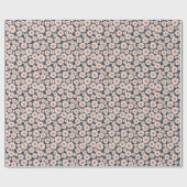 Naadloze bloesem Daisy Flower Pattern Cadeaupapier (Vlak)