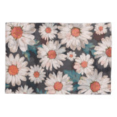 Naadloze bloesem Daisy Flower Pattern Kussensloop (Achterkant)