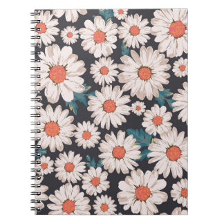 Naadloze bloesem Daisy Flower Pattern Notitieboek