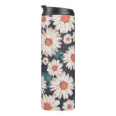 Naadloze bloesem Daisy Flower Pattern Thermosbeker (Geroteerd rechts)