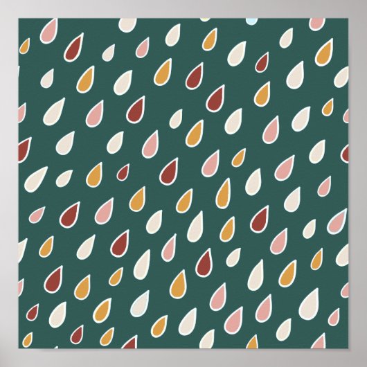 Naadloze Boho Summer Poster (Voorkant)