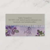 naadloze borduurwerk met kieuwschroefdraad visitekaartje (Achterkant)