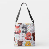 Naadloze bosdieren crossbody tas (Achterkant)