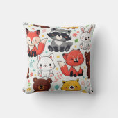 Naadloze bosdieren kussen (Voorkant)