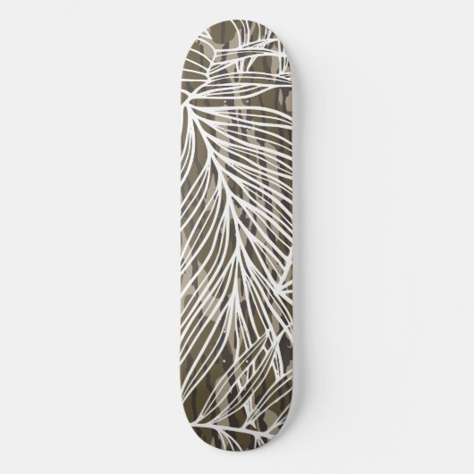 Naadloze Botanische Bottom Lands Camo Persoonlijk Skateboard (Voorkant)