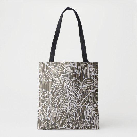 Naadloze Botanische Bottom Lands Camo Tote Bag (Voorkant)