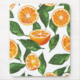 Naadloze botanische fruit sinaasappel citrus muismat