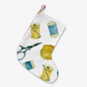 Naadloze breibrei kleine kerstsok (Voorkant (Hangend))