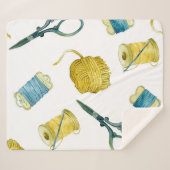 Naadloze breibrei sherpa deken (Voorkant (horizontaal))