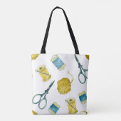 Naadloze breibrei tote bag (Achterkant)