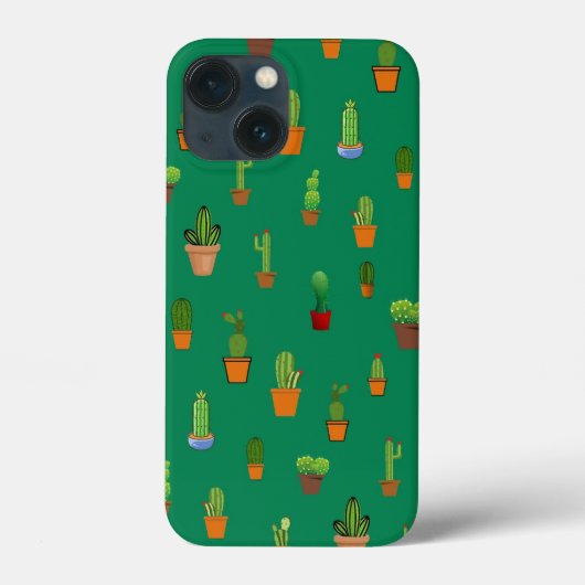 Naadloze cactus Patroon, vormen en patronen Case-Mate iPhone Case (Achterkant)