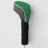 Naadloze cactus Patroon, vormen en patronen Golfheadcover (Schuin)