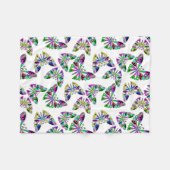 Naadloze cartoon kinder  abstract buttefly patroon fleece deken (Voorkant (Horizontaal))