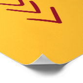 Naadloze cartoon lama en cactus patroon in brij poster (Hoek)