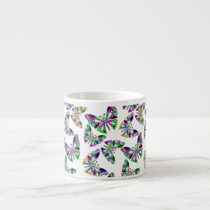 Naadloze cartoon leuk kinder, abstract maar puur espresso kop