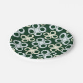 Naadloze cirkels papieren Borden Papieren Bordje (Gekanteld)