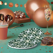 Naadloze cirkels papieren Borden Papieren Bordje