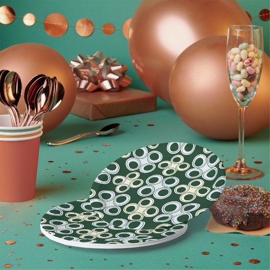 Naadloze cirkels papieren Borden Papieren Bordje