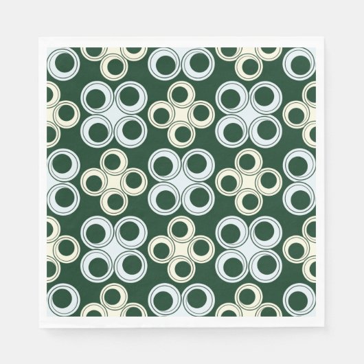 Naadloze cirkels Papieren servetten (Voorkant)