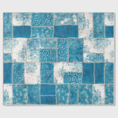 Naadloze collage van patchwork, mix het quilpatroo cadeaupapier (Vlak)