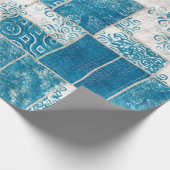 Naadloze collage van patchwork, mix het quilpatroo cadeaupapier (Hoek)