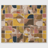 Naadloze collage van patchwork, mix het quilpatroo cadeaupapier (Vlak)