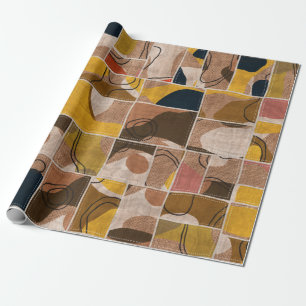 Naadloze collage van patchwork, mix het quilpatroo cadeaupapier