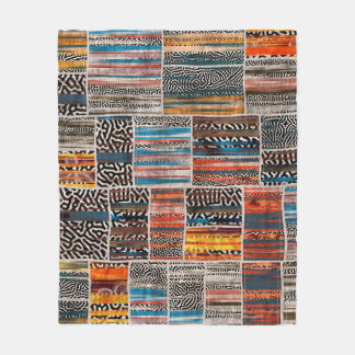 Naadloze collage van patchwork, mix het quilpatroo fleece deken